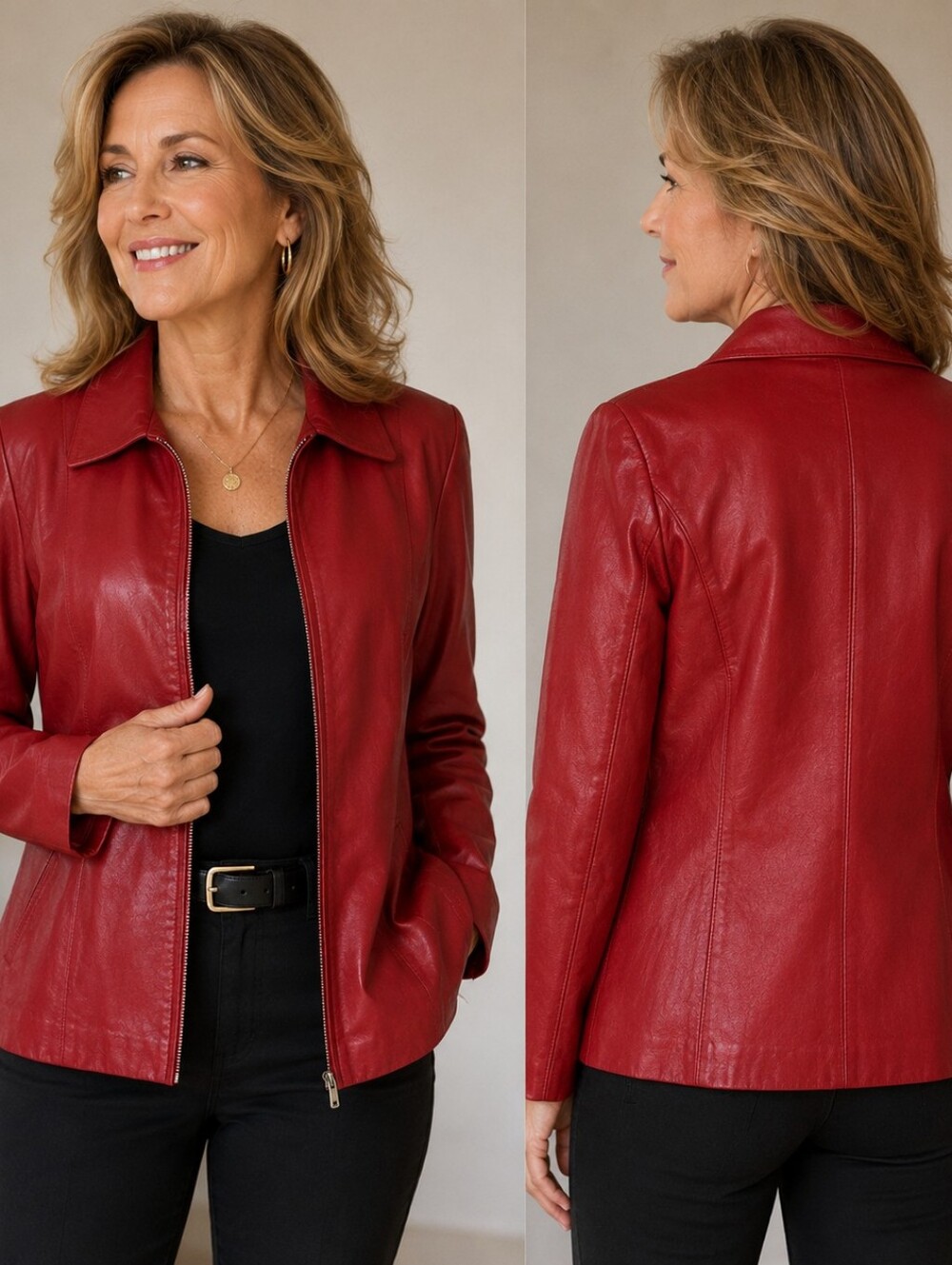 Vintage Italian Leather Jacket - Picture 9 of 9